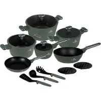 Berlinger Haus BH-8208 pan met titanium coating, set van 15 stuks, matgroene collectie