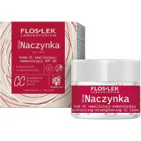 CARUNO Flos-Lek Stop Naczynka Hydraterende en Versterkende CC-crème SPF 20, voor dagelijks gebruik, 50 ml