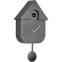 Karlsson Klok Modern Cuckoo ABS Metallic Dark Grey