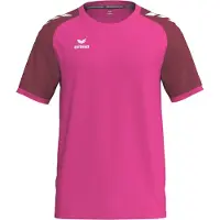 Erima Wings Jersey Korte Mouw Roze Glo/bordeaux Junior