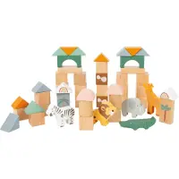 Small Foot - Houten Bouwblokken Safari, 50dlg.