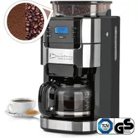 DS Produkte Filterkoffiezetapparaat met Bonenmaler – Warmhoudfunctie, 24-uurs Timer, Permanent Filter – 10 Kopjes – Voor Bonen en Gemalen Koffie