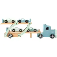 Small Foot - Houten Vrachtwagen Transporter Chicago met Auto's, 9dlg.