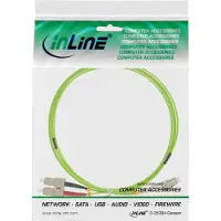 InLine LC - SC Duplex Optical Fiber Patch kabel - Multi Mode OM5 - groen / LSZH - 10 meter