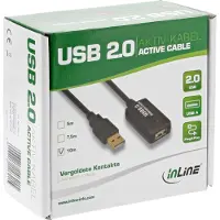 InLine actieve USB naar USB verlengkabel - USB2.0 - tot 0,5A - 5 meter