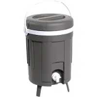 Eda Jerrycan water met kraan - sapcontainer 8 liter - grijs - tafelmodel