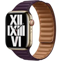 Apple Leather Link Watch S/M 38mm / 40mm / 41mm / 42mm Dark Cherry - ML7M3ZM/A