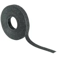 Hellermanntyton TEXTIE-25M-PA/PP-BK Klittenband kabelbinder Om te bundelen Haak- en lusdeel (l x b) 2500 mm x 13 mm Zwart 1 stuk(s)
