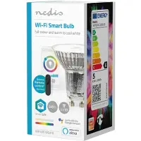 Nedis SmartLife Wi-Fi LED-lamp - GU10 fitting / full-color en warm-wit tot koud-wit