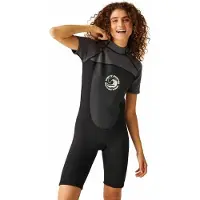 Regatta Rwm022 2 Mm Dames Shorty Met Korte Mouwen En Rits Op De Rug