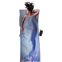 Cocoon - TravelSheet Cotton - Reisslaapzak 240 x 114 cm, turkoois