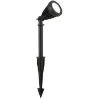Searchlight Prikspot Spikey, zwart, metaal, 25 cm, IP54 Spikey, zwart, Aluminium, Modern
