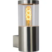 Lucide FEDOR - Wandlamp Binnen/Buiten - 1xE27 - IP44 - Mat chroom