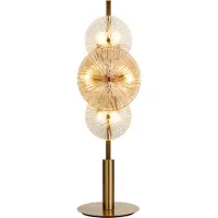Searchlight Gouden Tafellamp Wagon Wheel 66cm Hoog