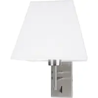 Lyora Wandlamp Logan wit met chroom