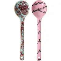 HK Living 70's Ceramics Saladebestek - Set van 2 - Sprinkle