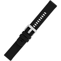 Morellato Zwarte siliconen horlogeband 22 mm - waterdicht - zwembad