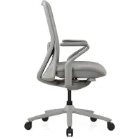 Hjh OFFICE Bureaustoel / draaistoel VERVIO Rugleuning 3D-netstof / zitting stof grijs