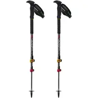 Guidetti - Wandel- / trekkingstokken - T3 Light Grenat voor Unisex van Wol - Zwart