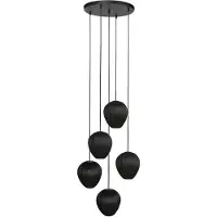 Mexlite HaloSwap 4282ZW – Zwarte design hanglamp met karakter en sfeer