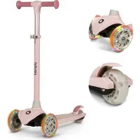 Lionelo Jessy Kinderstep - step 3 wielen - leeftijdsgroep 3+ - max 50kg - LED verlichting in de wielen - hoogte verstelbaar 65-70-75-80 cm