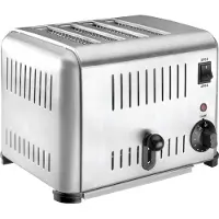 Lacor 69294 - RVS buffettoaster met 4 sleuven, 2240W - grijs