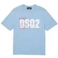 Dsquared2 T-shirt lichtblauw Jongens Katoen Ronde hals Printopdruk - maat 164