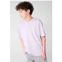 Shoeby T-shirt met backprint lila Paars Jongens Katoen Ronde hals Backprint - maat 146/152
