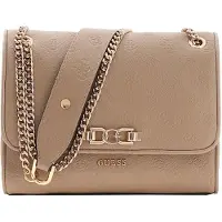 GUESS Anise Convertible Xbody Flap dark taupe logo damestas