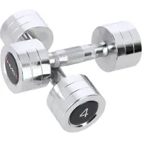 HMS Chroom Dumbbell Set - 2 x 4 kg