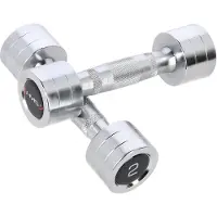 HMS Chroom Dumbbell Set - 2 x 2 kg