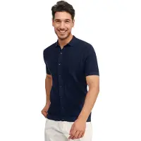 Blue industry Heren Polo's & T-shirts Polo - Donkerblauw - Maat L