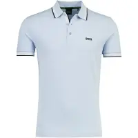BOSS Shirt 'Paddy' lichtblauw / zwart / wit