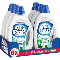 Witte Reus Gel - Vloeibaar Wasmiddel - Witte Was - 6 x 19 Wasbeurten - Voordeelverpakking