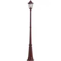 QAZQA Klassieke buitenlantaarn donker rood 213cm IP44 - Havana