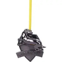 Nemesis Now Harry Potter Hufflepuff Crest (Silver) Hanging Ornament 6cm