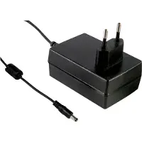 MEAN WELL GSM25E24-P1J Voeding & Spanningsconverter Binnen 25 W Zwart, Universele lader