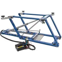 HBM 2500 Kg. Poetsbrug, Autobrug, Bandenbrug, Verstelbaar, Extra Laag