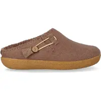 Tofvel open Unisex Beige Wolvilt | Maat 37