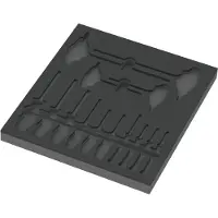 Wera 9812 Schuimrubberen inzetstuk voor TORX HF-schroevendraaiers Set 1, zonder gereedschap, 344 x 30 x 392 mm - 05137312001