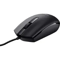 Trust Basi Bedrade Optische Muis - USB Muis – Bedrade Muis – Optische Muis 1200 DPI – 3 Knoppen – Zwart