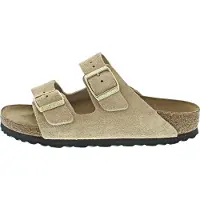 Birkenstock Dames Leren sandalen Arizona Leve (smalle pasvorm) beige (42), Leer, Plat, Geen, Casual 1029260