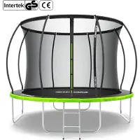 Zipro Jump Pro Premium - Trampoline met veiligheidsnet - Ø312cm 10FT - Voor kinderen - Inclusief Ladder - max. 150 kg - UV-bestendig