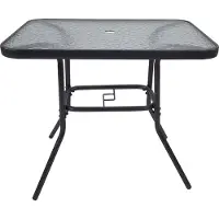 VCM Ina tuintafel 80x55cm antraciet.
