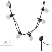 Lumisky Milky LED Kransverlichting voor Feesten - 5,7m - 10 Lampen
