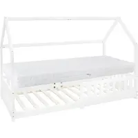 ML-Design Kinderbed Ludens | hout wit 205x98x142 cm kinderbedden | NADUVI