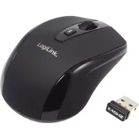 Logilink 2.4 GHz Draadloze Reismuis Micro Zwart (ID0031)