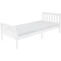 ML-Design Kinderbed Willard | hout wit 206x98x80 cm kinderbedden | NADUVI