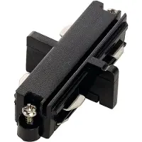 SLV langsconnector 1-fase railsysteem, zwart