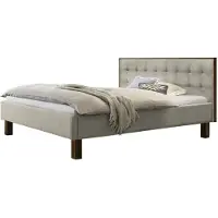 Hasena Noah gestoffeerd bed massief hout 100% polyester incl. Midtrever